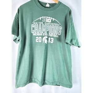 Michigan State Spartans Football T Shirt Big Ten‎ Champions 2013 XLarge